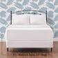 4-Piece King Clipped Textured Sheet Set in White, , large