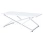 Furniture of America Moser Coffee Table Set in Glossy White and Chrome (Set of 2), , large