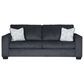 Ashley Altari Stationary Sofa and Loveseat Set in Slate, , large