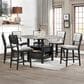 Crown Mark 7-Piece Dining Set in Black and Grey, , large