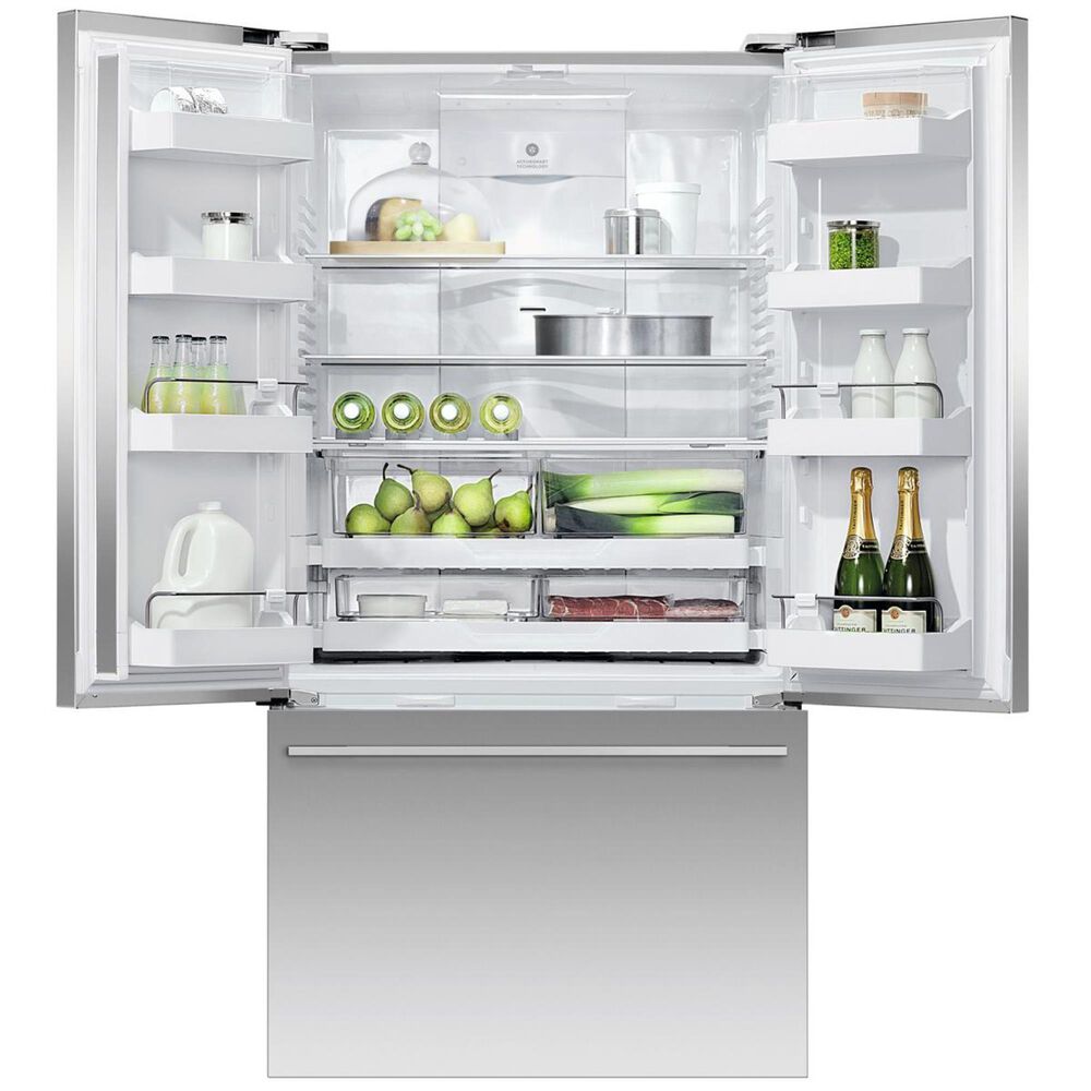 Fisher &amp; Paykel 20.1 Cu. Ft. Counter Depth French Door Refrigerator In EZKleen Stainless Steel, , large