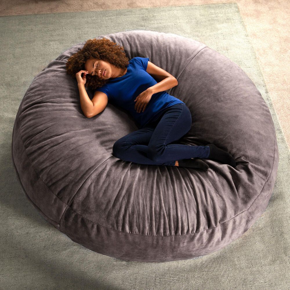 Jaxx Cocoon 6&#39; Bean Bag in Pewter, , large