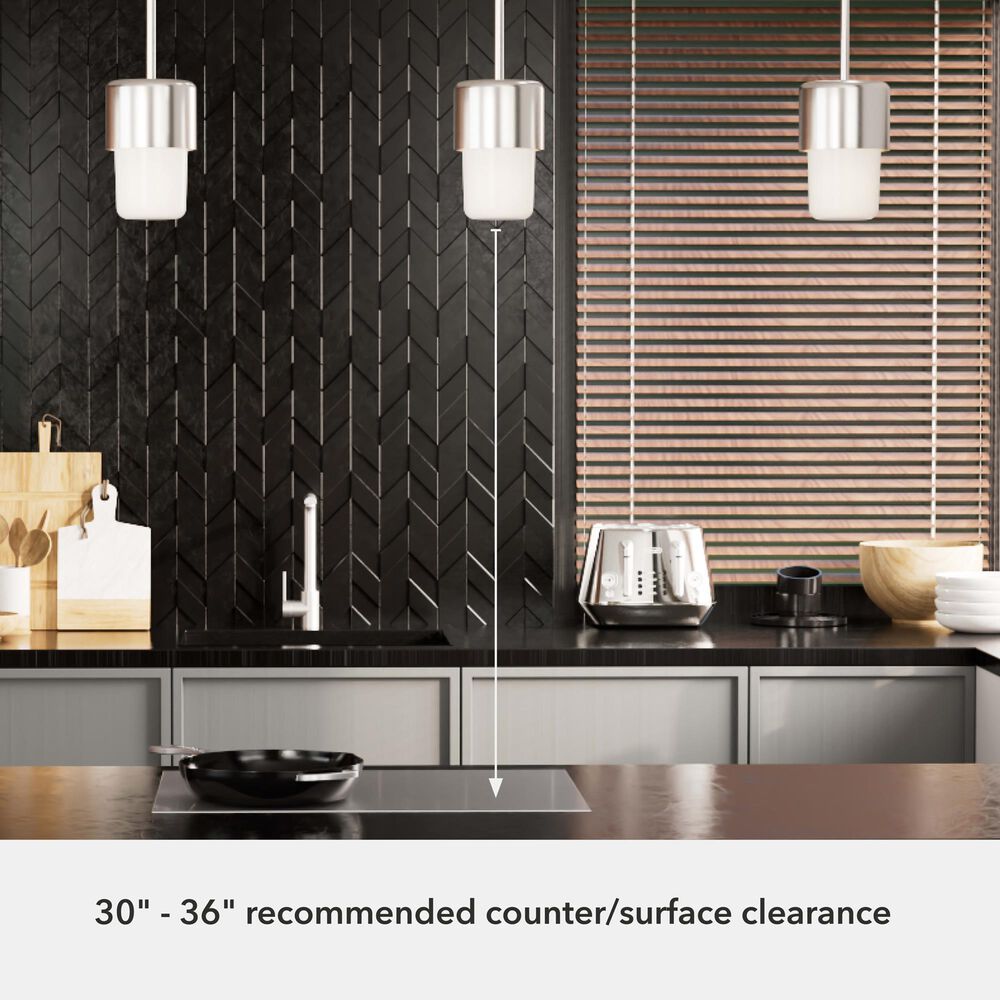 Hunter Station 1-Light Mini Pendant in Brushed Nickel, , large