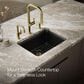 Kohler Cairn 24.5" Undermount Single-Bowl Kitchen Sink in Matte Black, , large