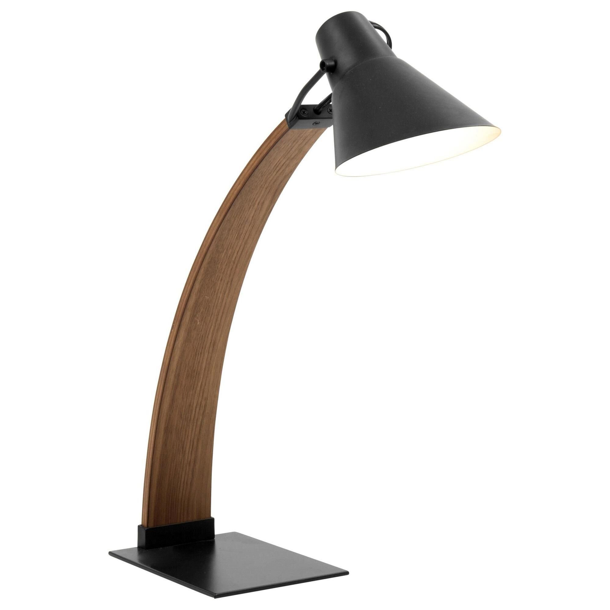 Grandview Gallery Noah Table Lamp in Walnut and Black