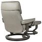 Stressless Admiral Large Classic Base Push Back Recliner in Gray, , large