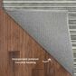 Dalyn Rug Company Soft Essentials Striped Gray 10" x 14" Indoor/Outdoor Area Rug, , large