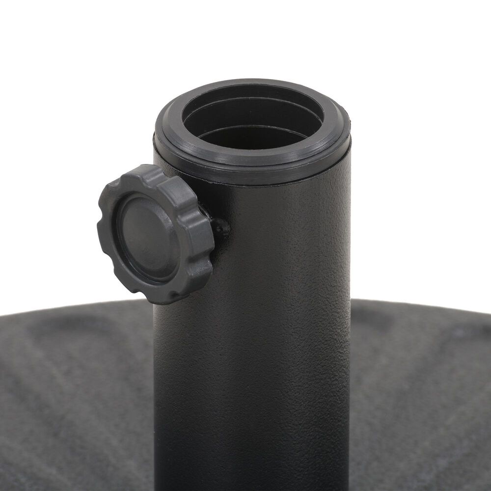 CorLiving Round Umbrella Base in Dark Grey, , large