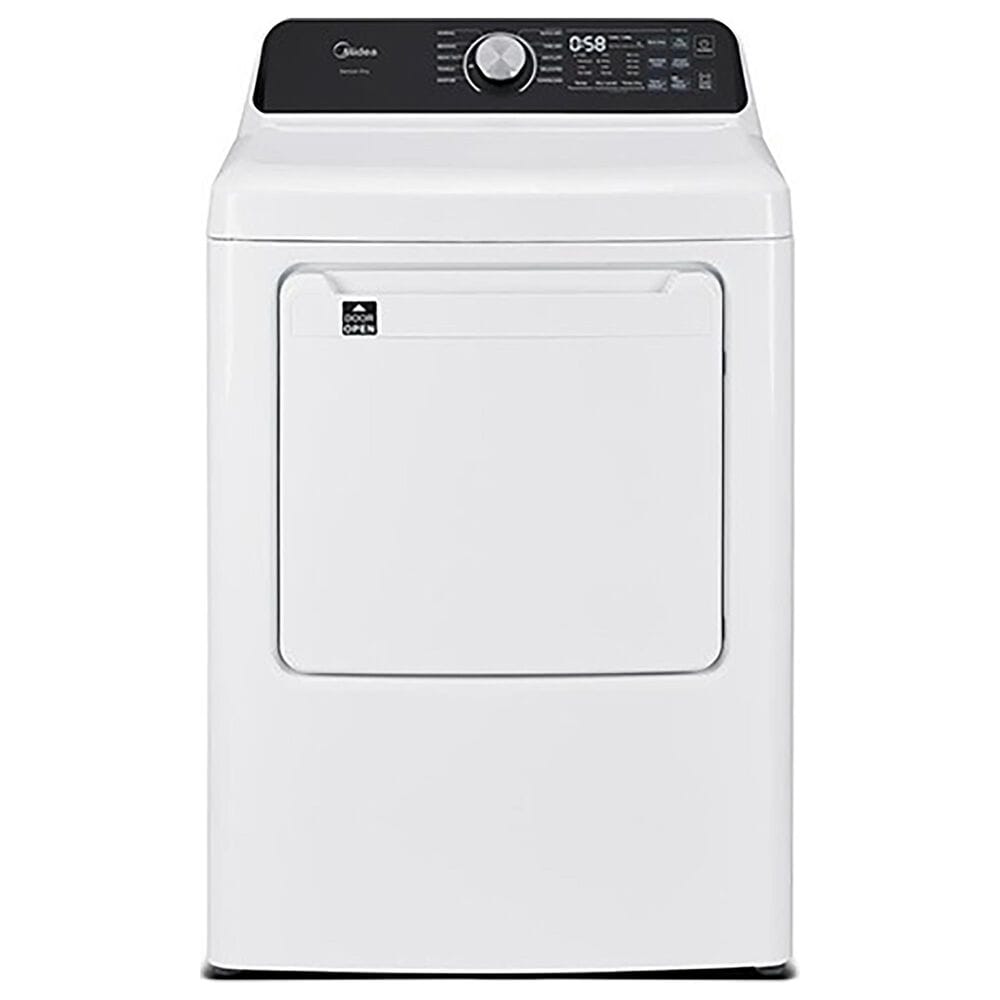 Midea 7.0 Cu. Ft. Smart Tumble Electric Dryer with Custom Cycles in White, , large