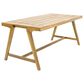 Hearth and Haven Outdoor 71" Rectangular Dining Table in Teak - Table Only, , large