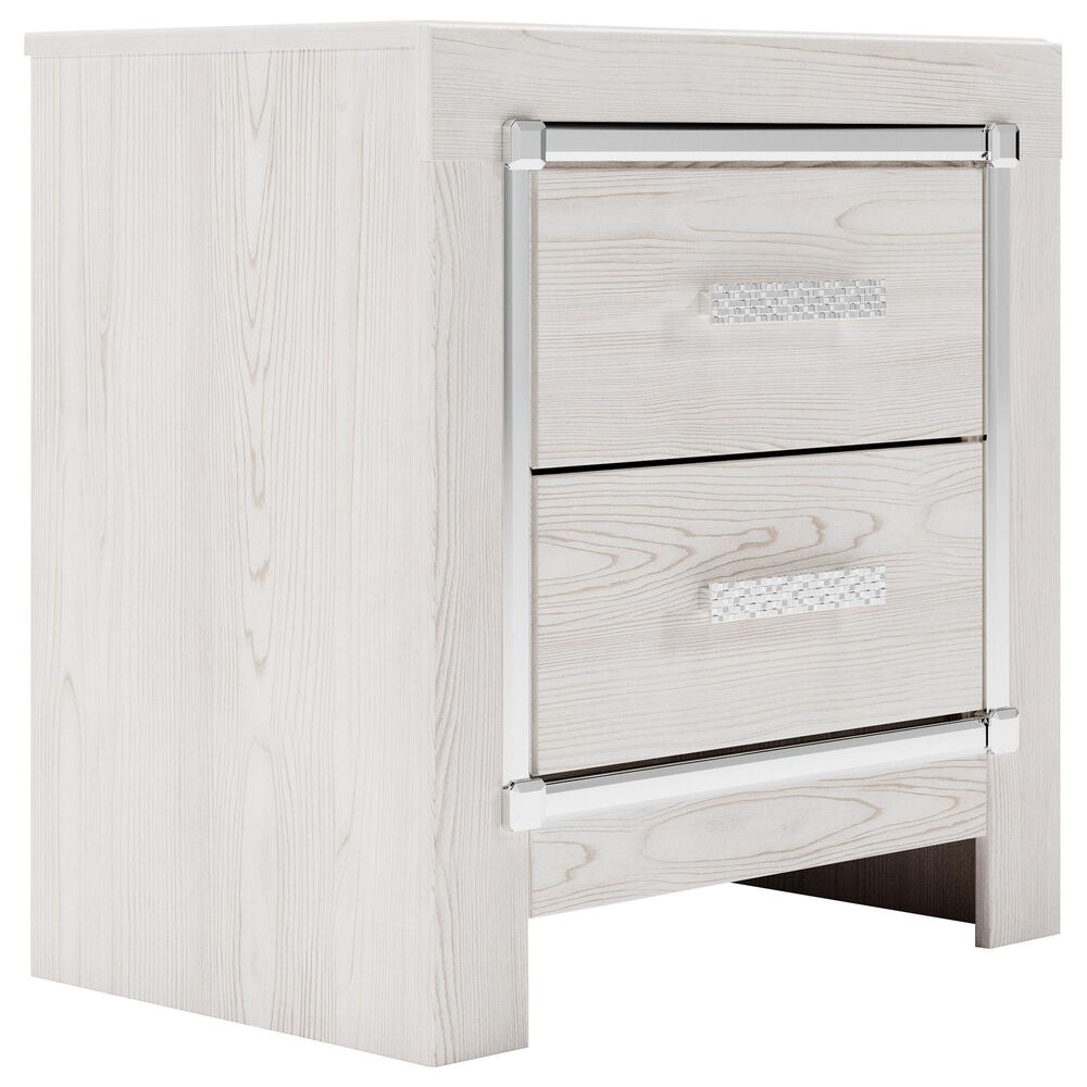Ashley Altyra 2 Drawer Night Stand in White, , large