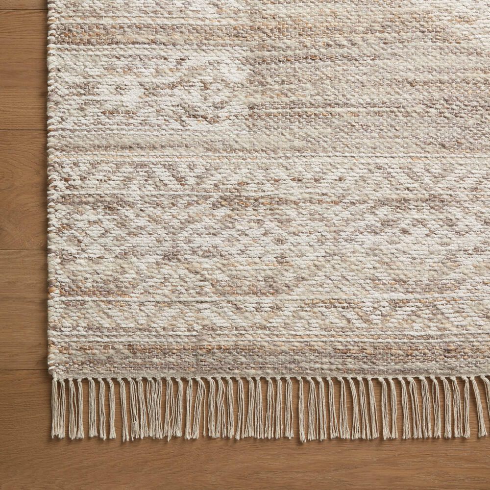 Angela Rose Rivers 2&#39;3&quot; x 3&#39;9&quot; Lilac and Ivory Area Rug, , large