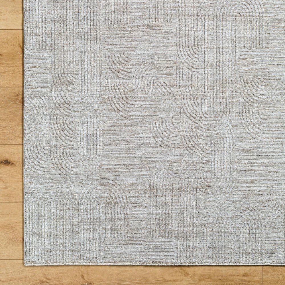 Surya Masterpiece MPC-2311 Medium Gray, Light Gray and Cream 2&#39;7&quot; x 3&#39;11&quot; Area Rug, , large