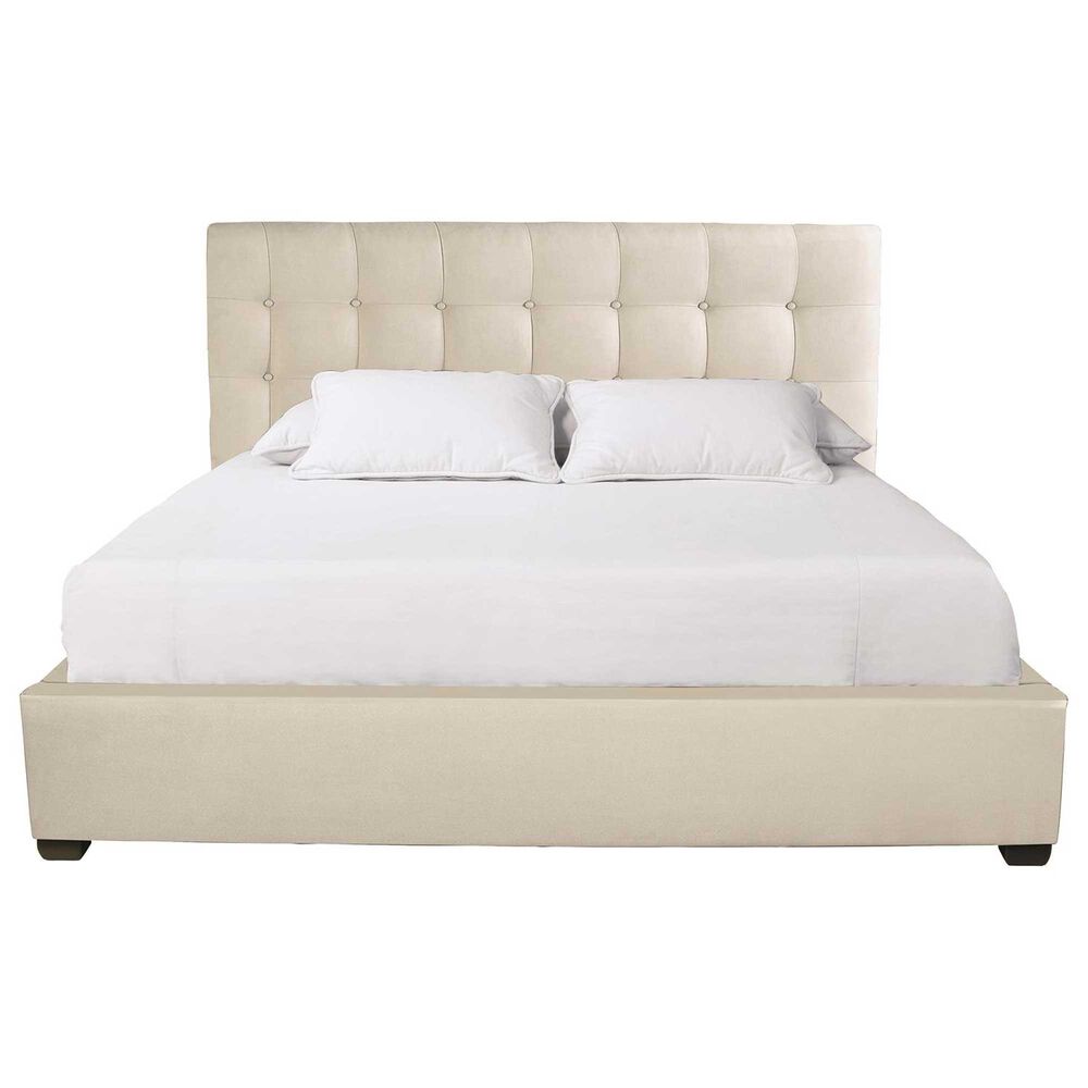 Bernhardt Avery Queen Upholstered Bed in Cream, , large