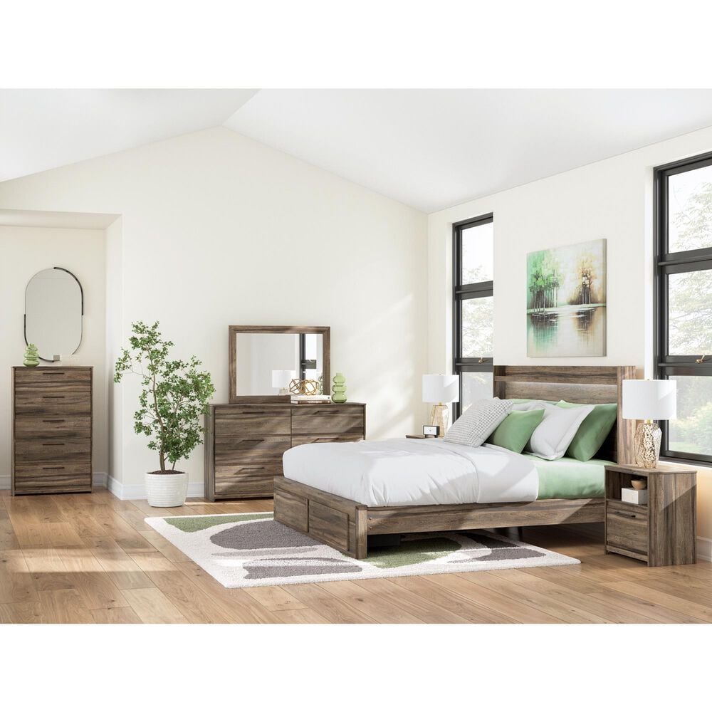 Ashley Elbrim 5-Drawer Chest in Weathered Brown, , large