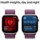 Apple Watch Series 10 GPS 42mm Rose Gold Aluminum Case with Plum Sport Loop, , large