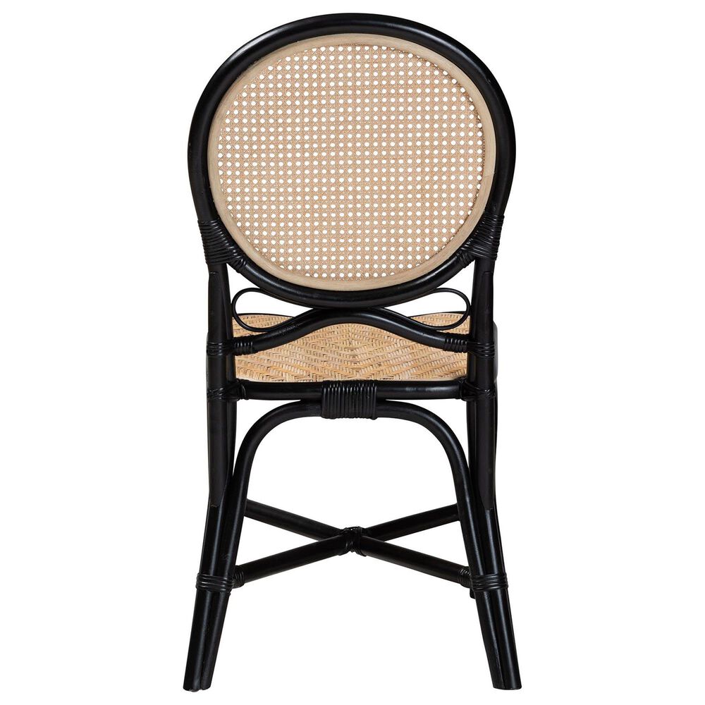 Baxton Studio Ayana Side Chair in Natural Brown and Black, , large