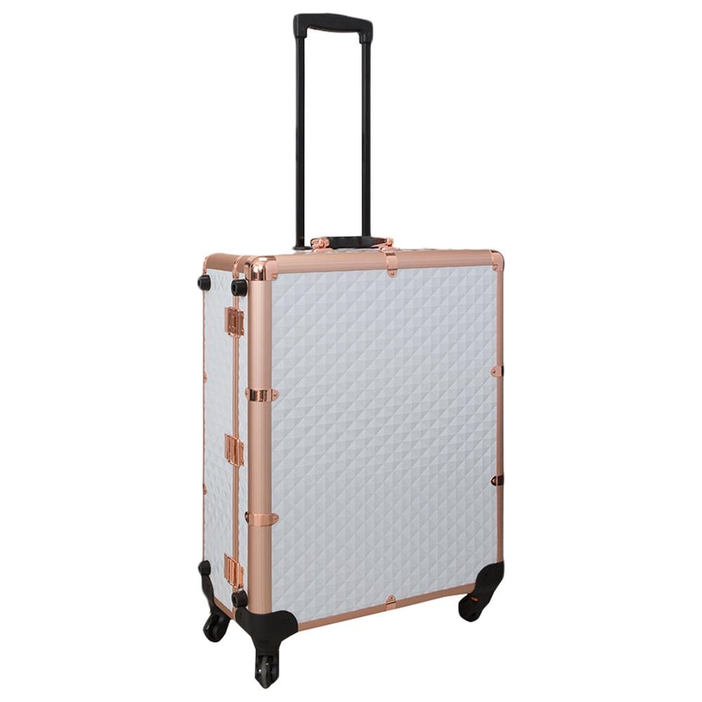 Impressions Vanity SlayCase Vanity Case with Stand in White and Rose Gold Studded, , large