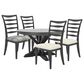 Declan Dining Champlain 5-Piece Round Dining Set in Black, , large