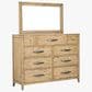 Napa Furniture Design Belgium 9-Drawer Dresser and Mirror in Sandrift, , large