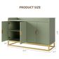 GARVEE 47.2" Sideboard Buffet Cabinet with Adjustable Shelves in Matt Gray Green, , large