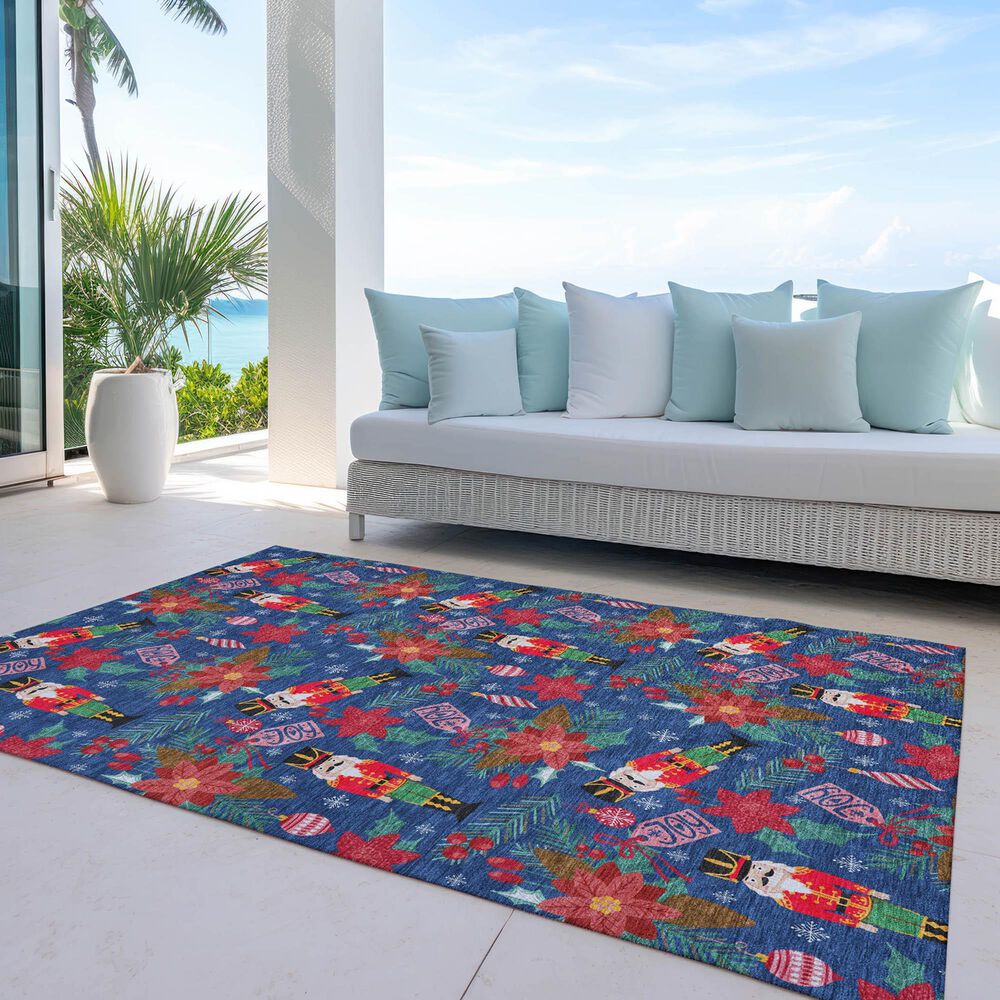 Dalyn Rug Company Wonderland WN30 5&#39; x 7&#39;6&quot; Navy Indoor/Outdoor Area Rug, , large