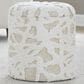 LumiSource Tahoe 18" Shag Storage Ottoman in Beige, , large