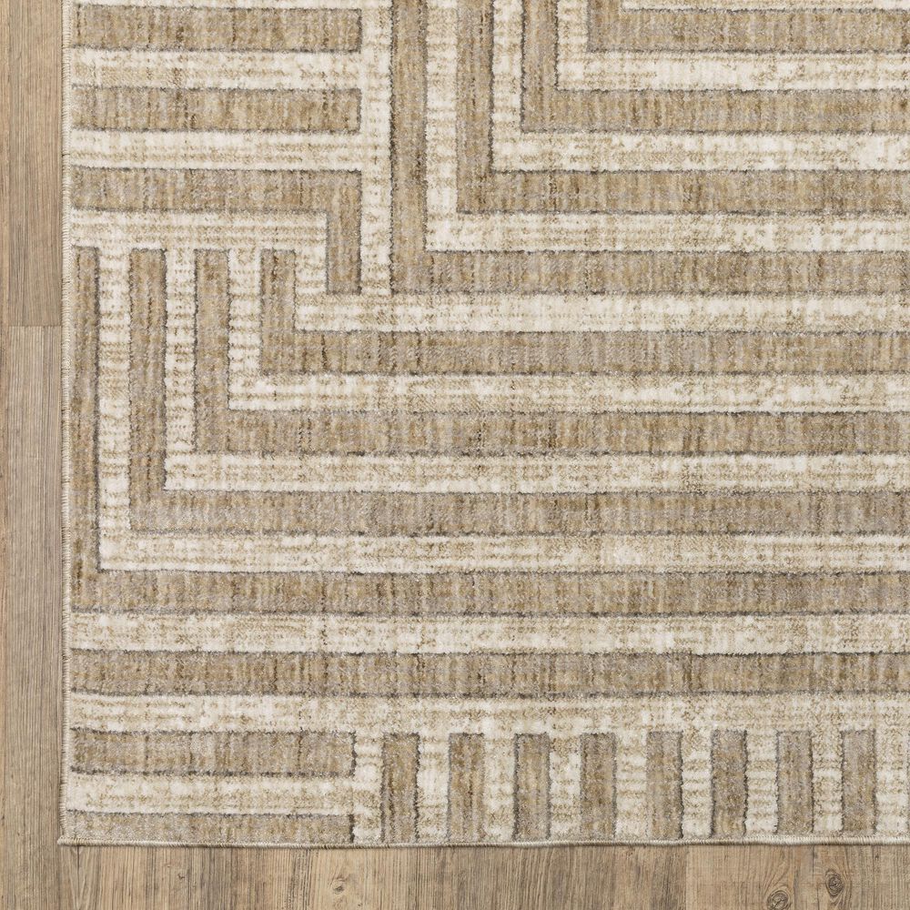 ROW by Oriental Weavers Hunter Beige and Ivory 9'10" x 12'10" Area Rug, , large