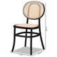 Baxton Studio Garold Side Chair in Beige and Black (Set of 2), , large
