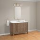 37B Kinsale 48" Single Bathroom Vanity Cabinet in Walnut Drift with White Composite Stone Top and Backsplash, , large