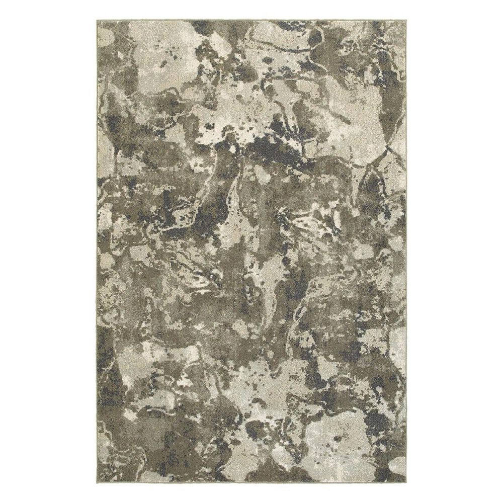 Oriental Weavers Rowan 537E 3'10" x 5'5" Grey/Ivory Area Rug, , large