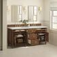James Martin Vanities Lorelai 72"Double Vanity in Mid-Century Walnut with 3 cm Ethereal Noctis Quartz Top, , large
