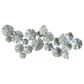 Nearly Natural Inc 24" x 60" Coastal Floral Metal Wall Decor in Silver, Blue and Brown, , large