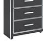 Ashley Zuraleus 6-Drawer Dresser and Mirror in Matte Black and Chrome, , large