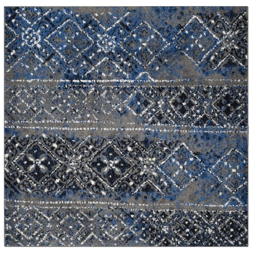 Safavieh Adirondack ADR111G-4SQ 4" x 4"  Silver/Multi Square Rug, , large