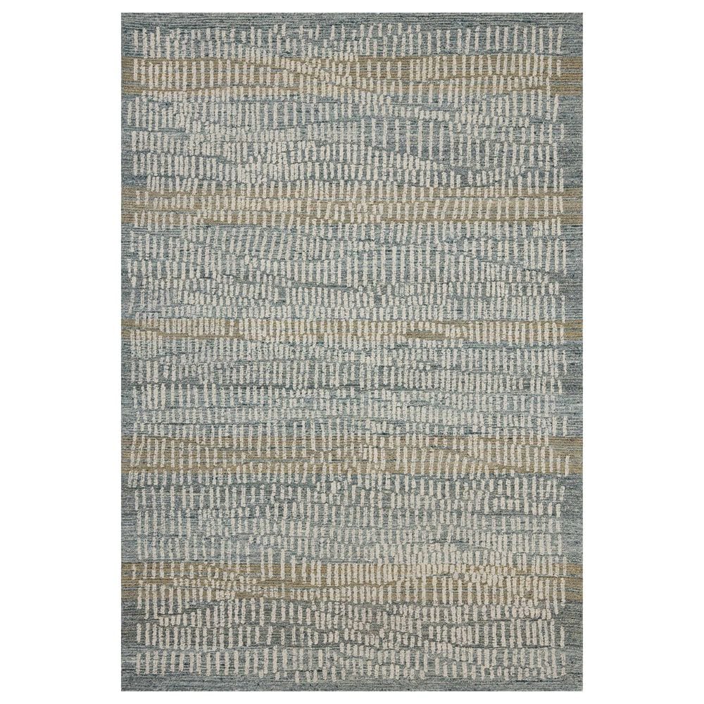Loloi Elias Ocean and Oatmeal 7"9" x 9"9" Area Rug, , large