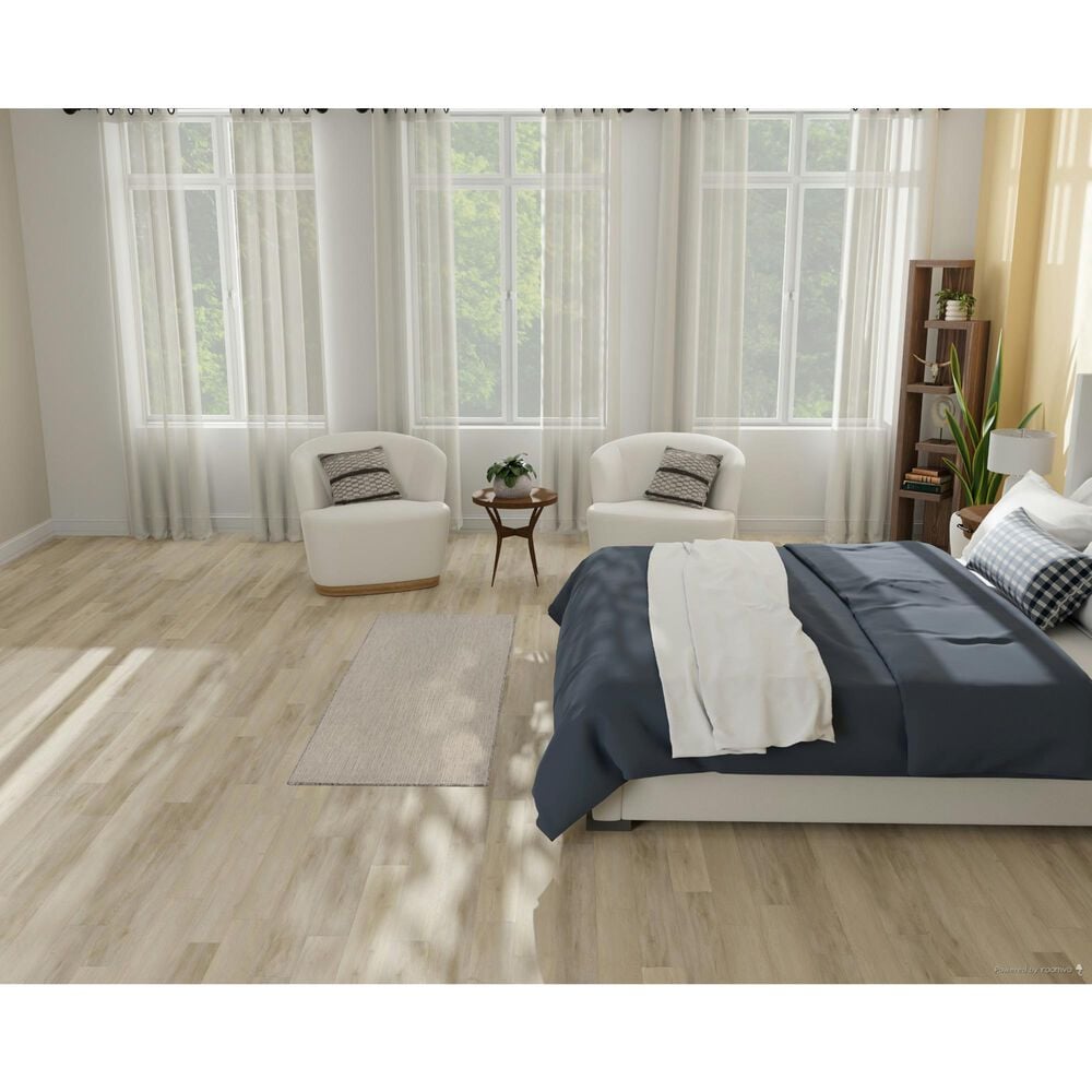 Nourison Courtyard Ivory and Silver 2&#39; x 6&#39; Indoor/Outdoor Runner, , large