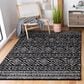 Safavieh Tulum TUL267Z 8" x 10" Black and Ivory Area Rug, , large