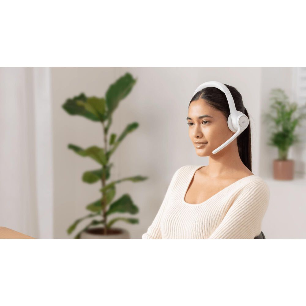 Logitech Zone 300 Wireless Bluetooth Headset in Off White, , large