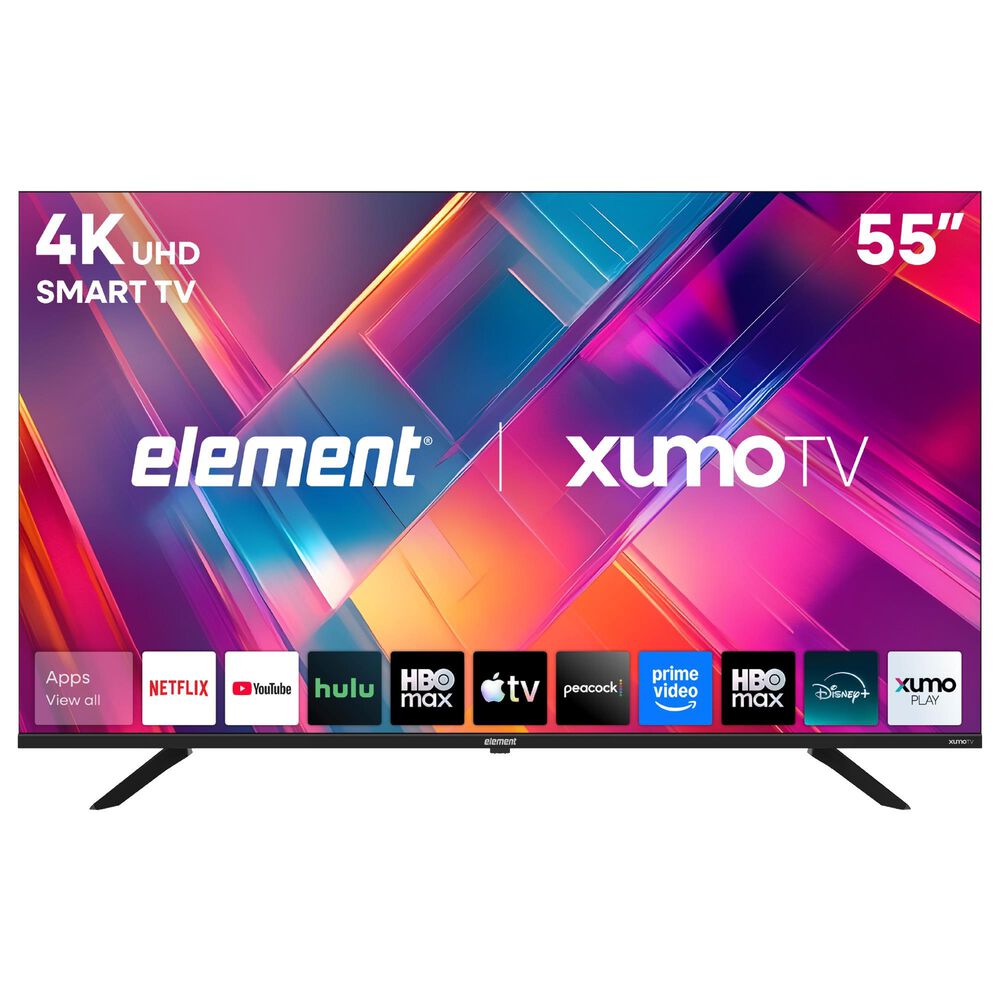 Element 55" 4K UHD HDR Xumo - Smart TV with 2.1 Channel Soundbar System in Black, , large