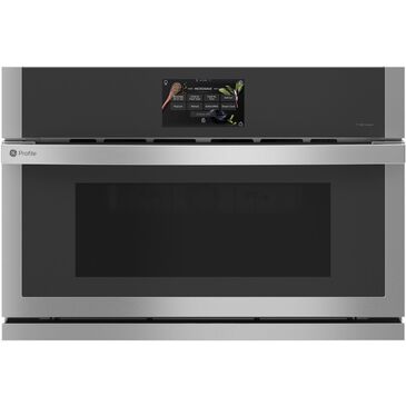 GE Profile 30" Built-In Microwave/Convection Oven in Stainless Steel, , large