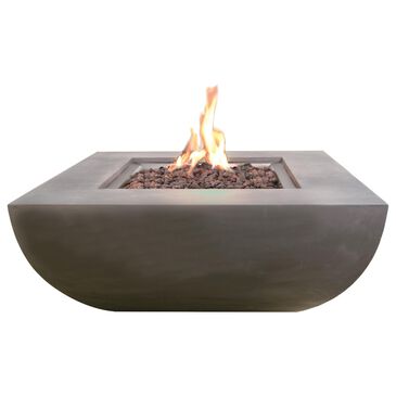 Elementi Fire Westport Square Natural Gas Fire Table in Gray, , large