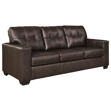 Ashley Santorine Stationary Sofa in Dark Brown, , large