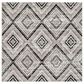 Safavieh Skyler SKY120J 4" Square Grey and Black Area Rug, , large