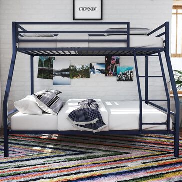 Novogratz Maxwell Twin Over Full Bunk Bed in Navy, , large