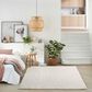 Nourison Cozy Shimmer 7"9" x 9"9" Ivory and Silver Area Rug, , large