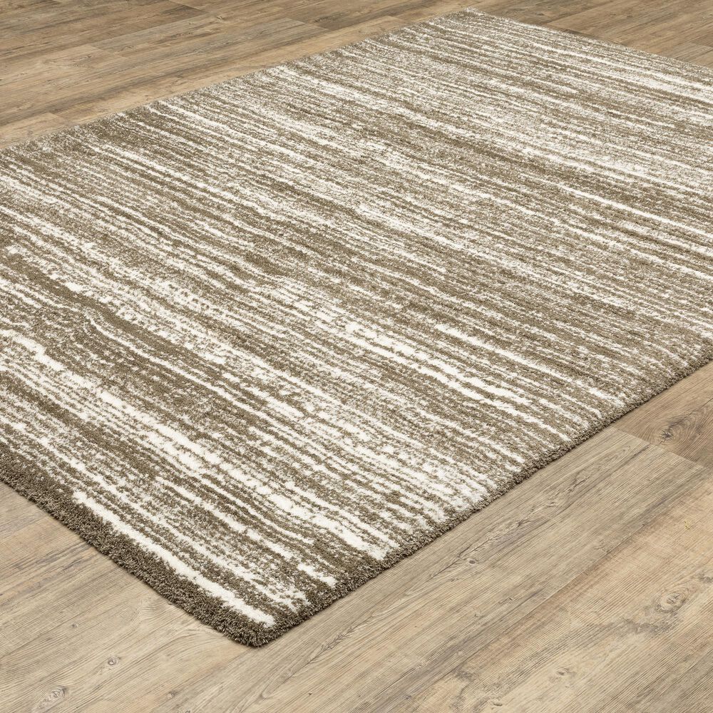 Oriental Weavers Galileo GAL05 Brown and Ivory 6&#39;7&quot; x 9&#39;6&quot; Area Rug, , large