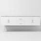Lexora Home Geneva 80" Double Bathroom Vanity in Glossy White with 2 cm White Carrara Marble Top and Rectangular Sinks, , large