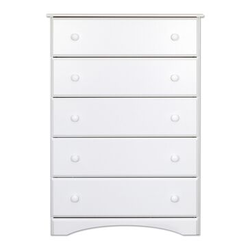 Lemoore 5 Drawer Chest in White, , large
