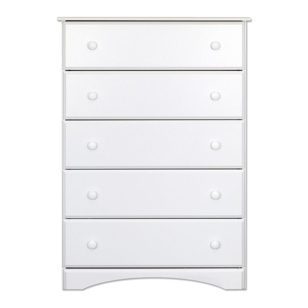 Lemoore 5 Drawer Chest in White, , large